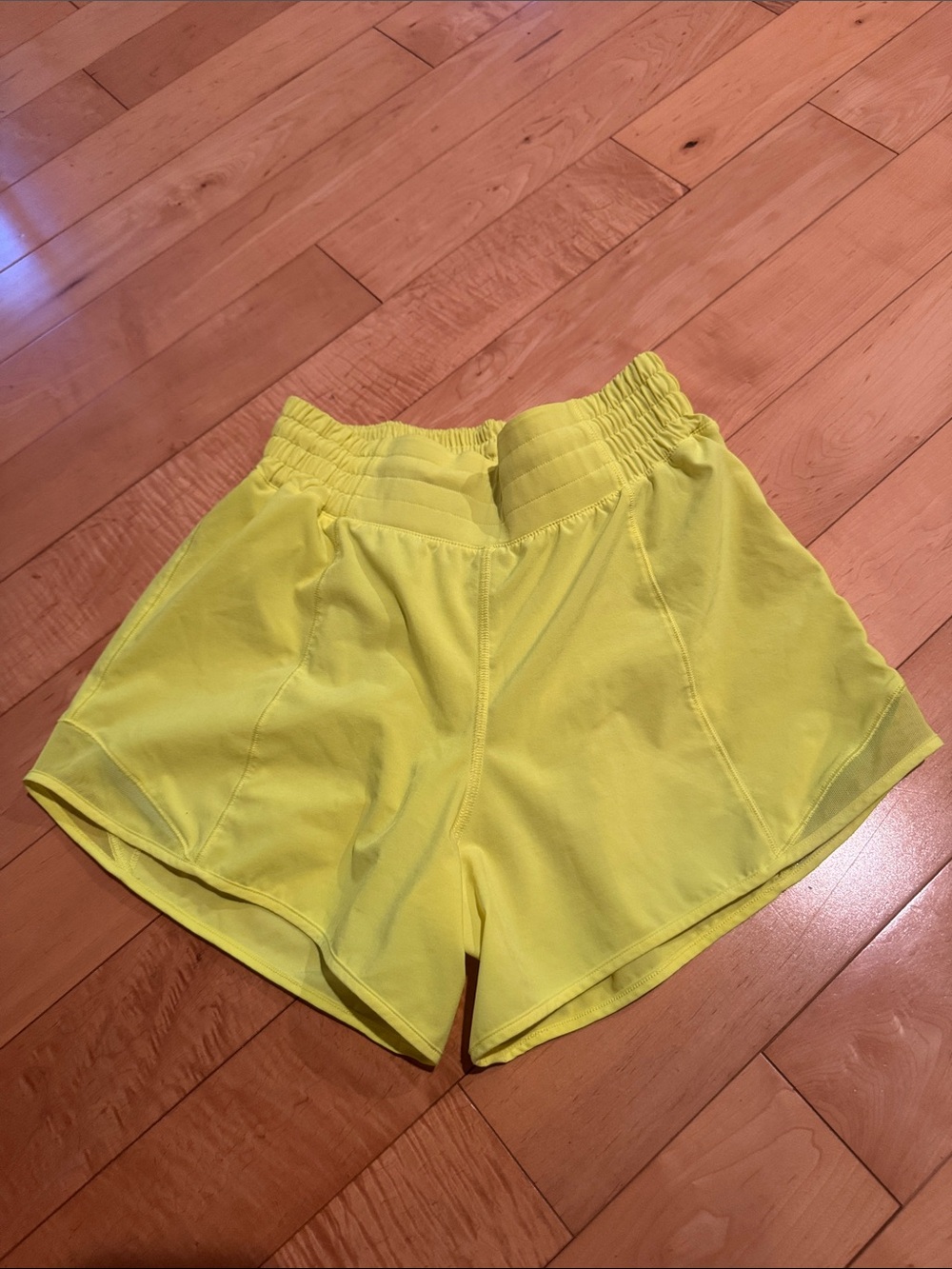 Lululemon Women's Neon Yellow Shorts